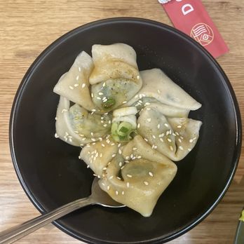 Dough Zone Dumpling House - Uptown - Chicken and vegetable wontons in chili sauce - Noodles Near Me - Houston, Texas Dough Zone Dumpling House - Uptown - Chicken and vegetable wontons in chili sauce - Noodles Near Me - Houston, Texas
