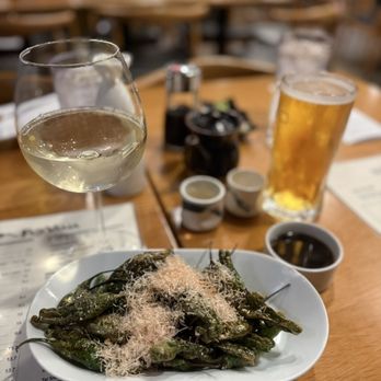 Fuji Yama - Shishito Peppers Wine Sapporo - Sushi Bars Near Me - Newport Beach, California