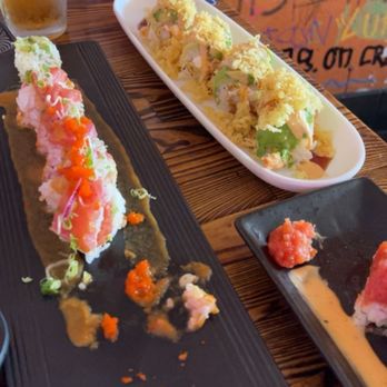 Sushi Dan - Hot Night Roll 2, crunchy rice spicy tuna - Sushi Bars Near Me - Studio City, California Sushi Dan - Hot Night Roll 2, crunchy rice spicy tuna - Sushi Bars Near Me - Studio City, California