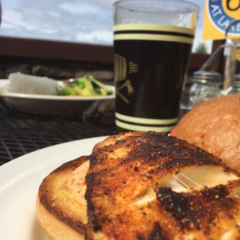 The Lakefront Anchorage - Blackened Halibut Sandwich with. Local Beer and a view. - Hotels Near Me - Anchorage, Alaska The Lakefront Anchorage - Blackened Halibut Sandwich with. Local Beer and a view. - Hotels Near Me - Anchorage, Alaska