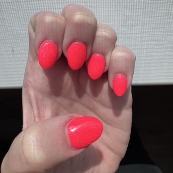 Majestic Nail Spa - The neon pink with glitter is A044 if anyone wants to know - Nail Salons Near Me - Forney, Texas