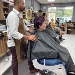 The Average Joe Barber & Co. - Mom getting her fade on!