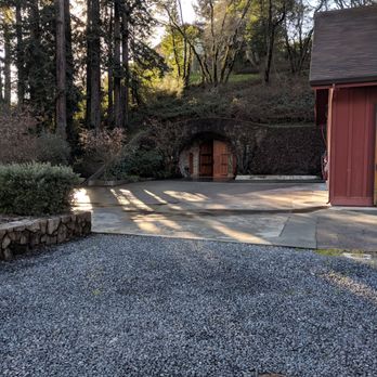 Freeman Winery - The "hobbit door" at the entrance to the cave which actually is a lot larger than it looks - Wine Tasting Room Near Me - Sebastopol, California Freeman Winery - The "hobbit door" at the entrance to the cave which actually is a lot larger than it looks - Wine Tasting Room Near Me - Sebastopol, California