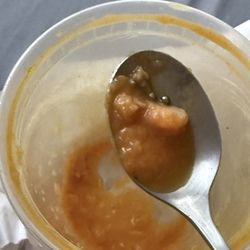 The Soup Bowl of Park Slope - Clam chowder with metal balls
