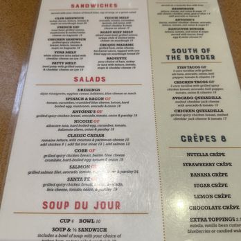 Antoine's Cafe - Menu - Breakfast & Brunch Near Me - San Clemente, California