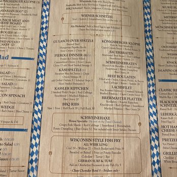 Bavarian Bierhaus - Menu - German Near Me - Glendale, Wisconsin