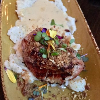 AMBAR Restaurant, Clarendon - Pork tenderloin with mashed potato - Modern European Near Me - Arlington, Virginia