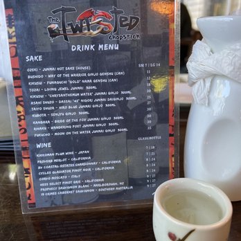 The Twisted Chopstick - Drink menu - Sushi Bars Near Me - Deland, Florida