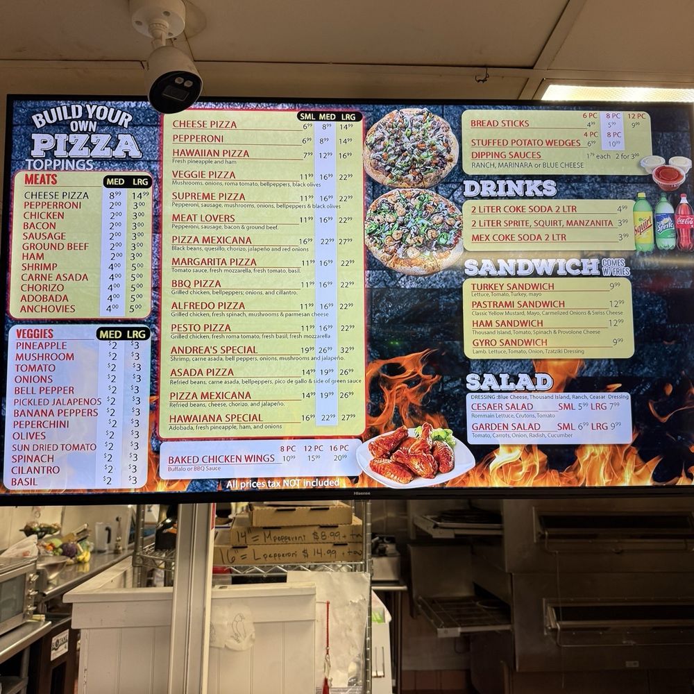 Andreas D Best Pizza - Menu - Chicken Wings Near Me - Vista, California Andreas D Best Pizza - Menu - Chicken Wings Near Me - Vista, California