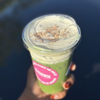 Teatopia - Banana Cream Matcha Latte - Coffee & Tea Near Me - Brea, California Teatopia - Banana Cream Matcha Latte - Coffee & Tea Near Me - Brea, California