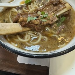 Beef bone noodle soup from Noodle King Beef bone noodle soup from Noodle King