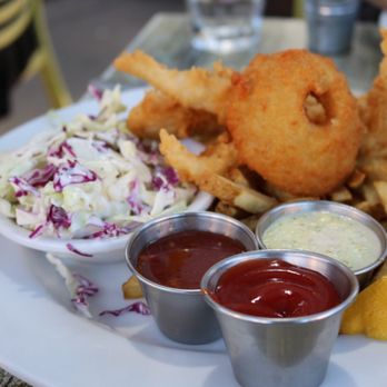 Cody's La Jolla - Fish and chips, needed seasoning - Breakfast & Brunch Near Me - La Jolla, California Cody's La Jolla - Fish and chips, needed seasoning - Breakfast & Brunch Near Me - La Jolla, California