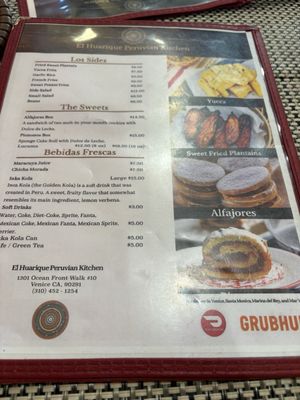 Menu photo 1 El Huarique Venice, CA
