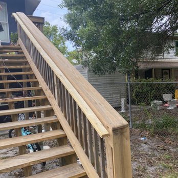 Wood-N-Things - Wood stairs and ADA hand rail - Carpenters Near Me Wood-N-Things - Wood stairs and ADA hand rail - Carpenters Near Me