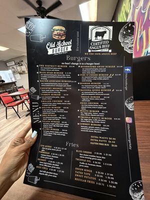 Menu photo 4 Old School Burger Katy, TX