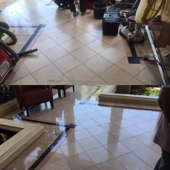 JK Marble Maintenance - Entry foyer, before and after - Flooring Near Me JK Marble Maintenance - Entry foyer, before and after - Flooring Near Me
