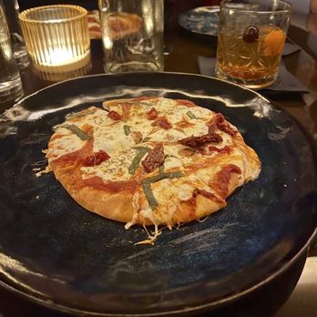 Roastery By Ava - a pizza on a plate - Cocktail Bars Near Me - Beaverton, Oregon
