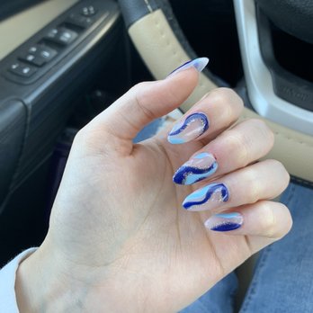 Blush Nails & Spa - Acrylic nails w/ design by Yen - Nail Salons Near Me - Greensboro, North Carolina Blush Nails & Spa - Acrylic nails w/ design by Yen - Nail Salons Near Me - Greensboro, North Carolina