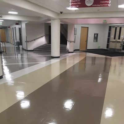Office Buildings - We work with businesses to ensure they have cleaning services numerous times per week. All of our contracts are for full service cleaning, floor to ceiling sanitation. Our cleaning chemicals bear the EcoLogo, North America's most respected environmental standard and certification mark.