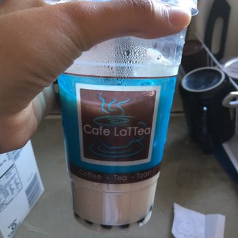 Cafe LaTTea - This is what my drink looked like before I added milk, frozen strawberries, and sugar. - Cafes Near Me - Cupertino, California