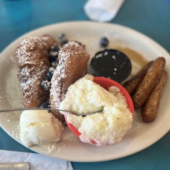 Liam's Deaner Brunch Bistro - The deep fried French toast and turkey sausage was so good! Next time I will order a bigger plate!! - Breakfast & Brunch Near Me - Suffolk, Virginia