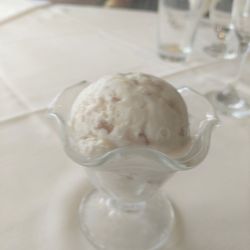 The Hearthside Room - Kawartha Lakes Sugar Shack Maple icecream for dessert.