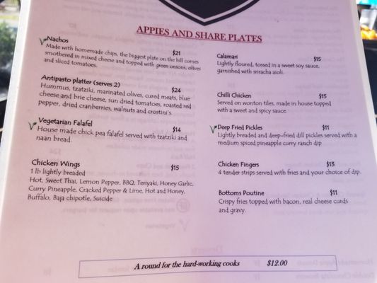 Menu photo 1 Bottoms Bar & Grill Sun Peaks, BC Menu photo 1 Bottoms Bar & Grill Sun Peaks, BC