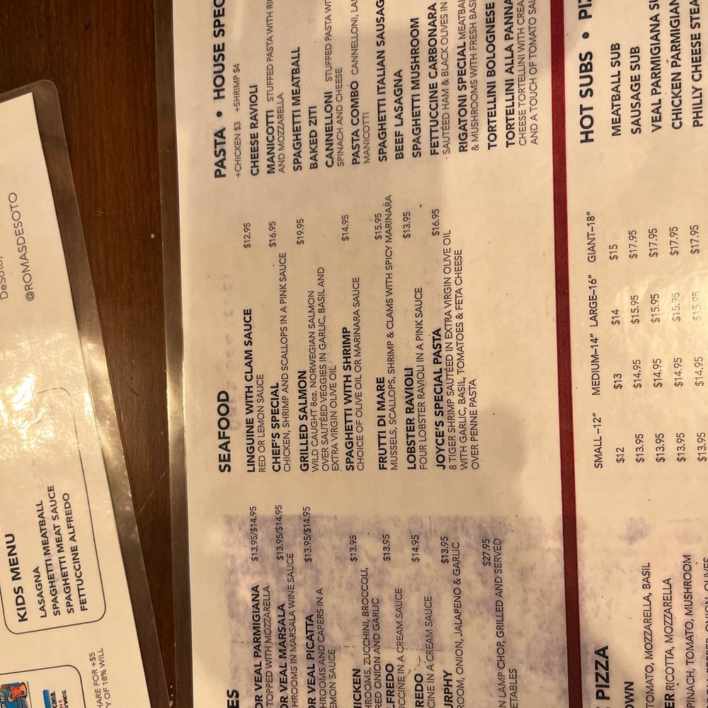 Menu Menu