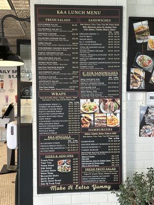 Menu photo 8 K & A Cafe Anaheim, CA