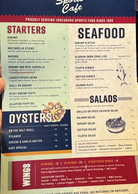 Menu photo 3 Sports Cafe Jonesboro, GA Menu photo 3 Sports Cafe Jonesboro, GA