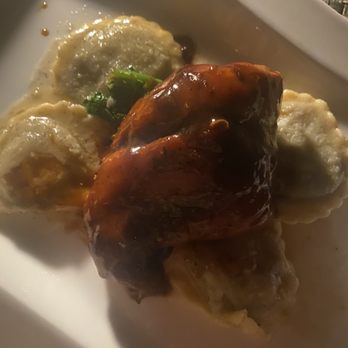 Canoe - Slow Roasted Georgia Rabbit and Truffle mushroom ravioli - New American Near Me - Atlanta, Georgia