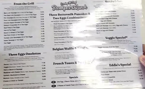 Menu photo 1 Eddie's Cafe San Francisco, CA Menu photo 1 Eddie's Cafe San Francisco, CA