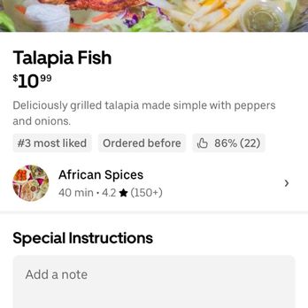 African Spices - What I thought I ordered - Mediterranean Near Me - San Diego, California