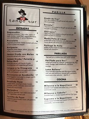 Menu photo 1 Tango Sur Chicago, IL