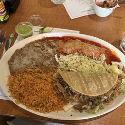Enchiladas Rojas (Red), Carnitas for One