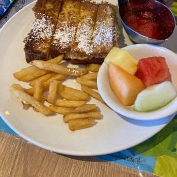 Broken Yolk Cafe - Kids French Toast (half eaten fries) - Breakfast & Brunch Near Me - Santee, California
