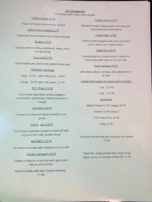 Menu photo 2 Hacker's Restaurant Wellesley Island, NY Menu photo 2 Hacker's Restaurant Wellesley Island, NY