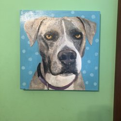 Paintings by Ted Smith - Painting of our pup Dot by Ted
