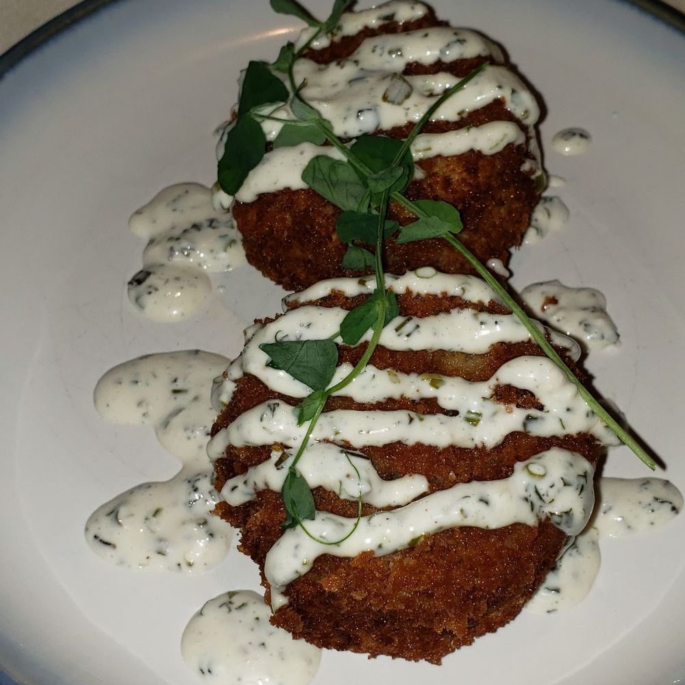 NoJa - Crab Fritters - New American Near Me - Mobile, Alabama NoJa - Crab Fritters - New American Near Me - Mobile, Alabama
