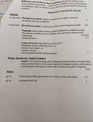 Menu photo 2 Green Goodies Oklahoma City, OK