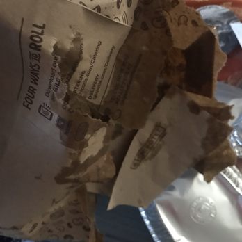 Chipotle Mexican Grill - Bag ripped because girl didn't put the food in correctly which caused a spill and bag broke in half as soon as I picked it up - Fast Food Near Me - Southington, Connecticut Chipotle Mexican Grill - Bag ripped because girl didn't put the food in correctly which caused a spill and bag broke in half as soon as I picked it up - Fast Food Near Me - Southington, Connecticut
