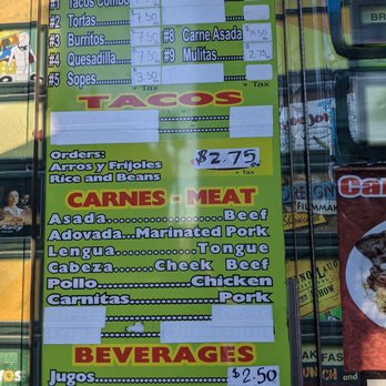 El Maestro del Taco - Menu - Food Trucks Near Me - Bellevue, Washington El Maestro del Taco - Menu - Food Trucks Near Me - Bellevue, Washington