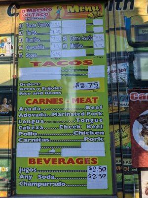 Menu photo 2 El Maestro del Taco Bellevue, WA Menu photo 2 El Maestro del Taco Bellevue, WA