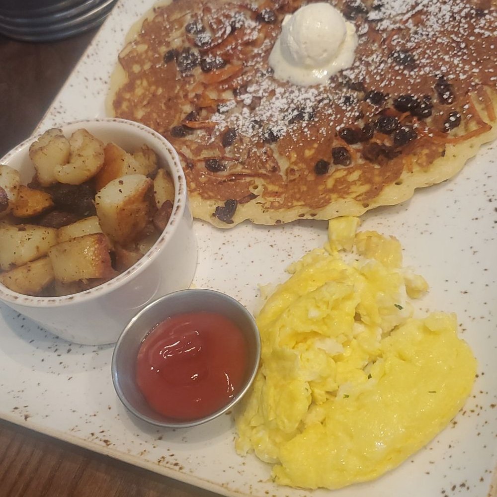 First Watch - Carrot and raisins pancake - Breakfast & Brunch Near Me - Raleigh, North Carolina First Watch - Carrot and raisins pancake - Breakfast & Brunch Near Me - Raleigh, North Carolina