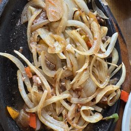 A plate of onions and I paid for steak. Ripoff. A plate of onions and I paid for steak. Ripoff.