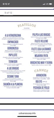 Menu photo 4 Mar & Fuego Tijuana, BCN Menu photo 4 Mar & Fuego Tijuana, BCN