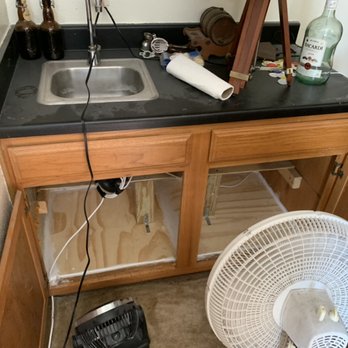 Sullivan Electric - Rebuilt shelves in cabinet and replaced the floor that was warped - Lighting Fixtures & Equipment Near Me - Houston, Texas