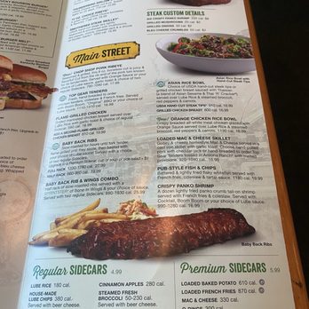 Quaker Steak & Lube - Menu - Steak, Main Street, Regular Sidecars, Premium Sidecars - American Near Me - Clearwater, Florida