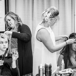Kath Thorn Hair Design - Working at the wedding show