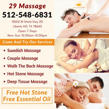 29 Massage - Massage Therapy Near Me - Liberty Hill, Texas 29 Massage - Massage Therapy Near Me - Liberty Hill, Texas